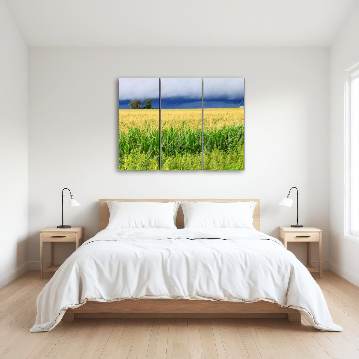 AUTO-MOCKUP ROOM | Thunderstorm Over Illinois Cornfield
