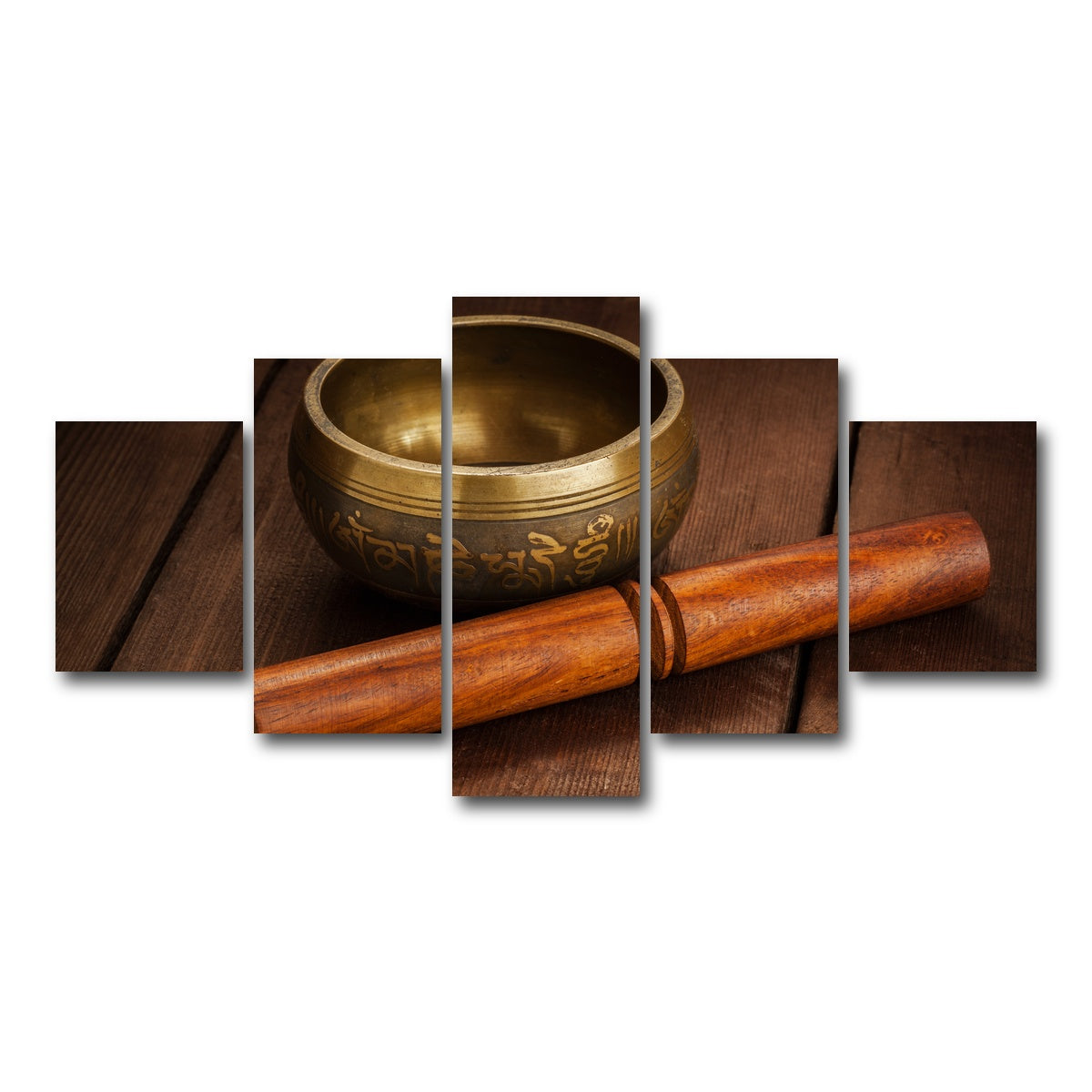 AUTO-MOCKUP WHITE | Tibetan singing bowl | 5 Piece | Gallery Wrap Canvas | group=5_short