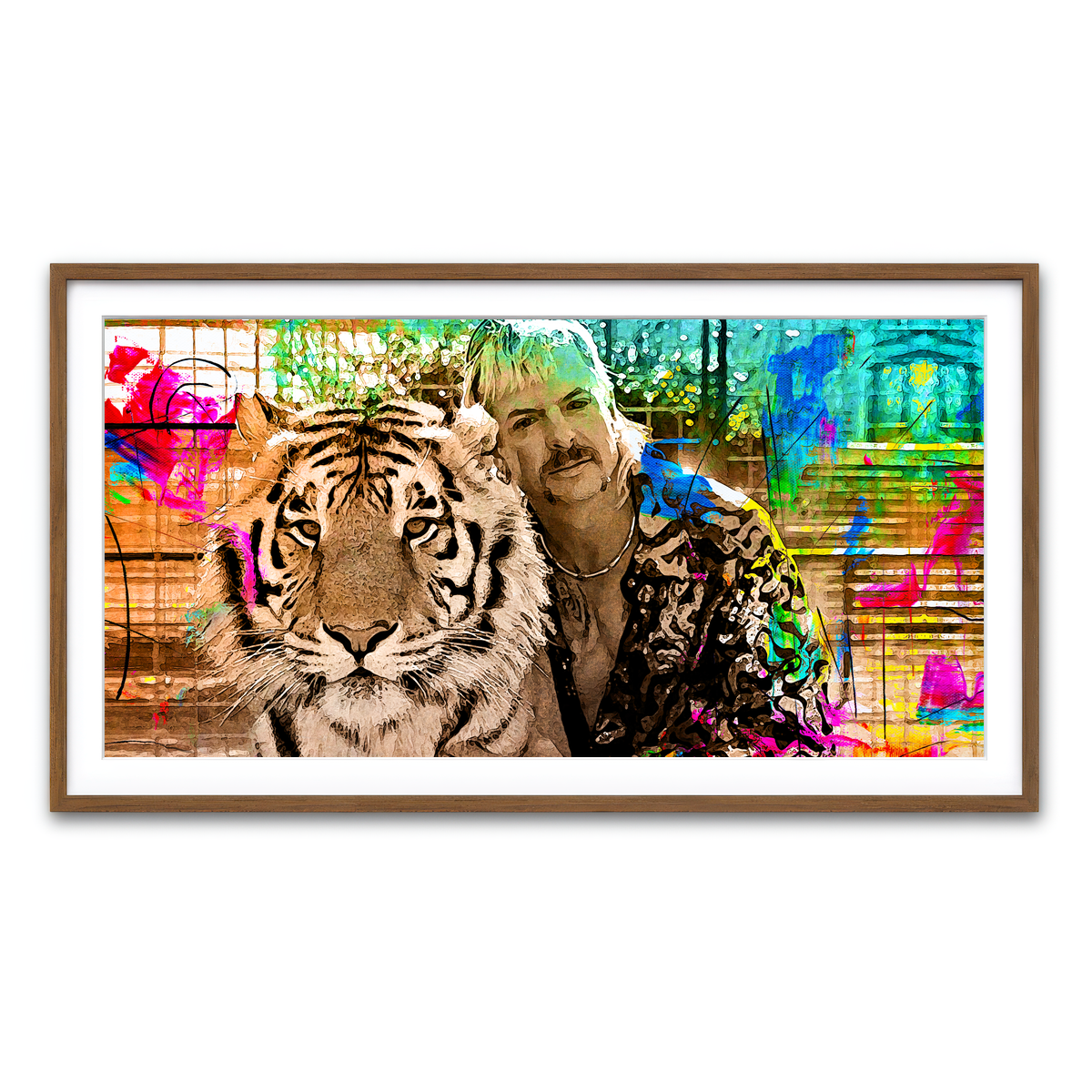 Framed Print 2x1 Walnut