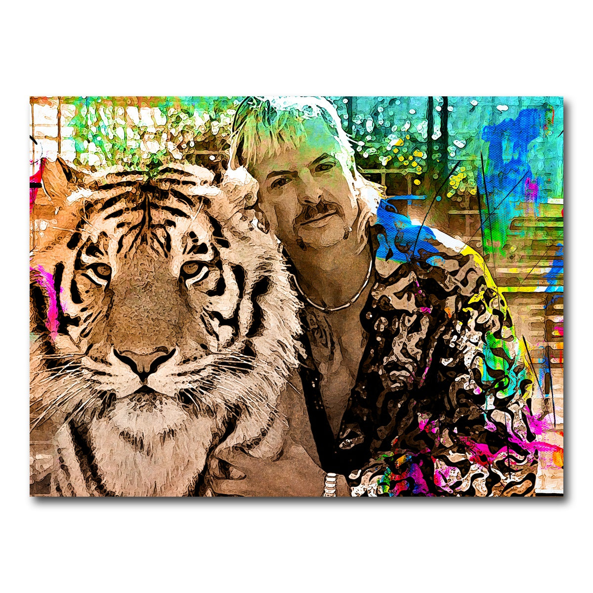 AUTO-MOCKUP WHITE | Tiger King | 1 Piece | Gallery Wrap Canvas | group=4x3