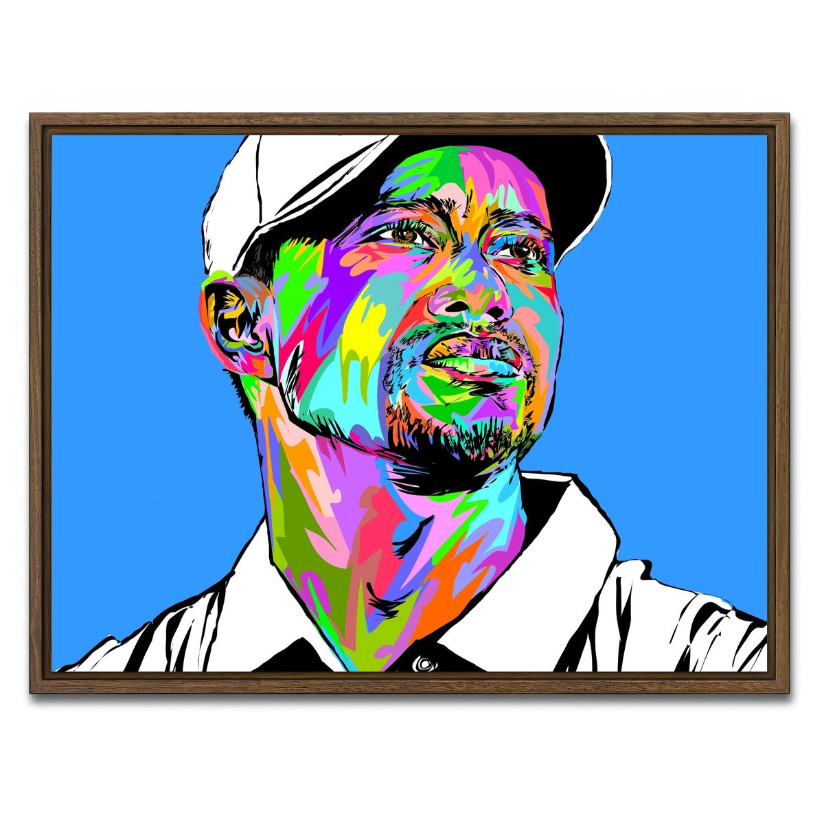 AUTO-MOCKUP WHITE | Tiger Woods | 1 Piece | Walnut Framed Canvas | group=4x3