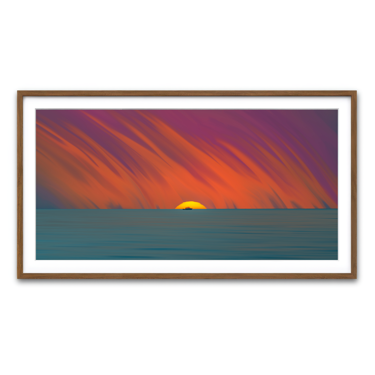 Framed Print 2x1 Walnut