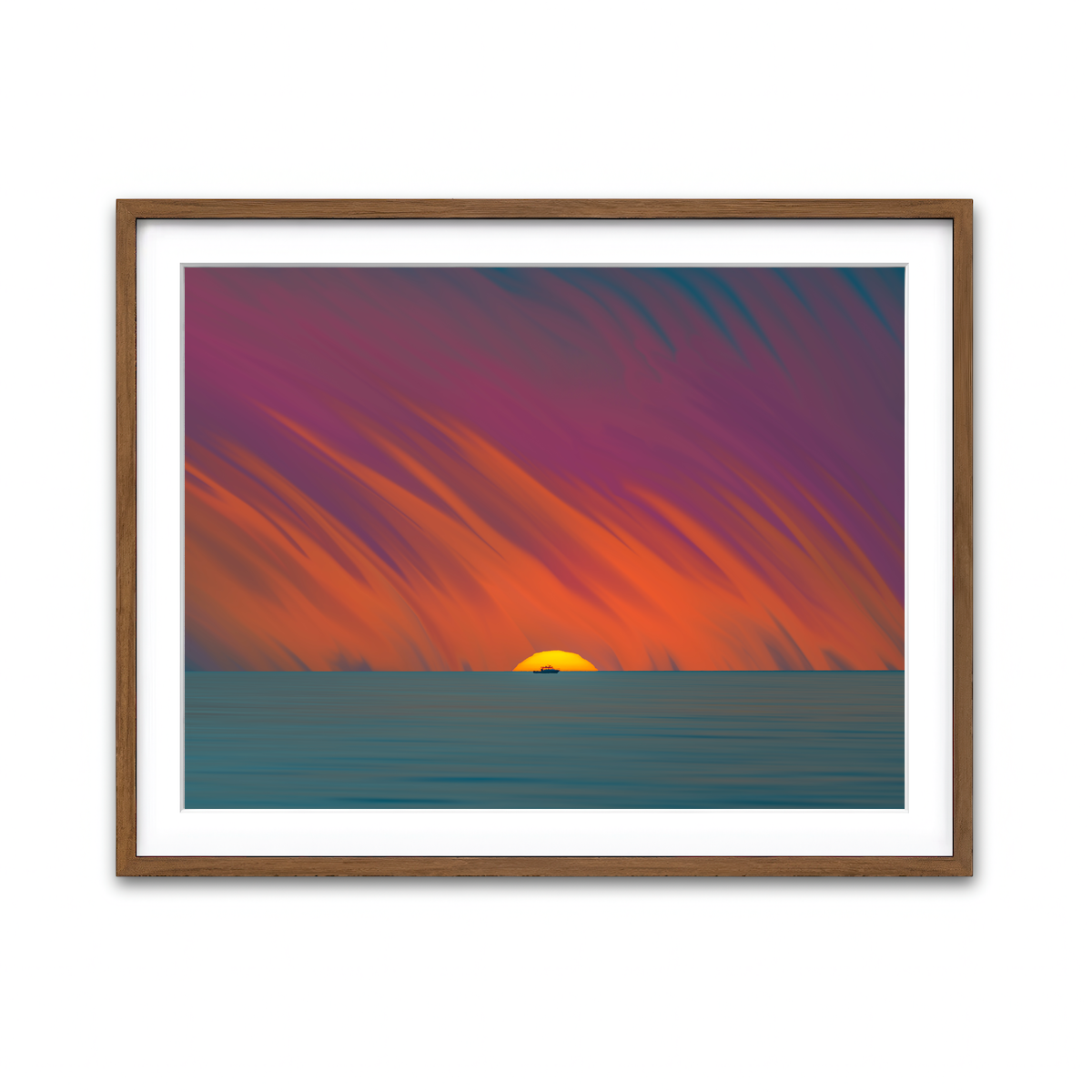 Framed Print 4x3 Walnut