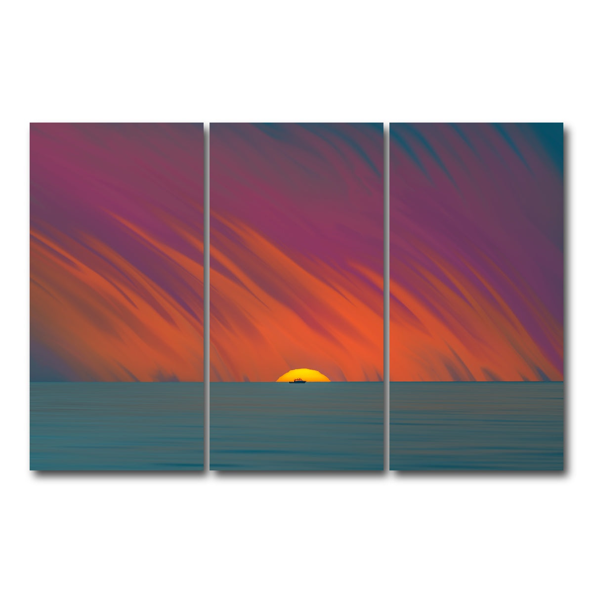 AUTO-MOCKUP WHITE | Time To Go | 3 Piece | Gallery Wrap Canvas | group=12x24