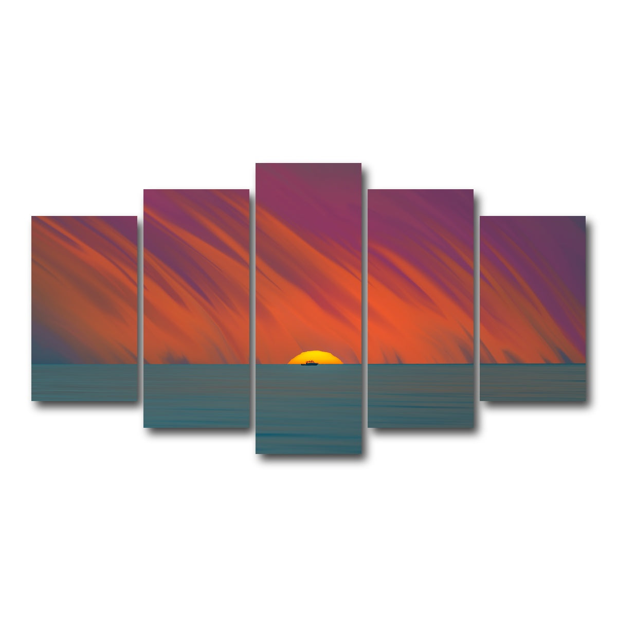 AUTO-MOCKUP WHITE | Time To Go | 5 Piece | Gallery Wrap Canvas | group=5_normal