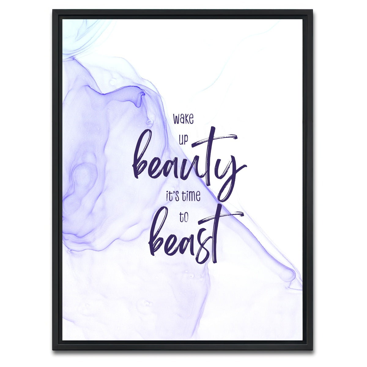 AUTO-MOCKUP WHITE | Time to Beast | 1 Piece | Black Framed Canvas | group=3x4