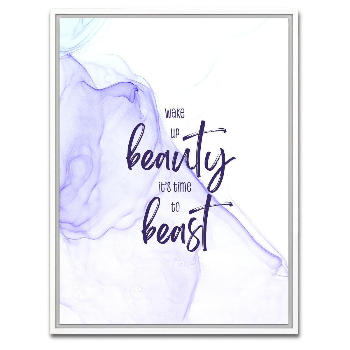 AUTO-MOCKUP WHITE | Time to Beast | 1 Piece | White Framed Canvas | group=3x4