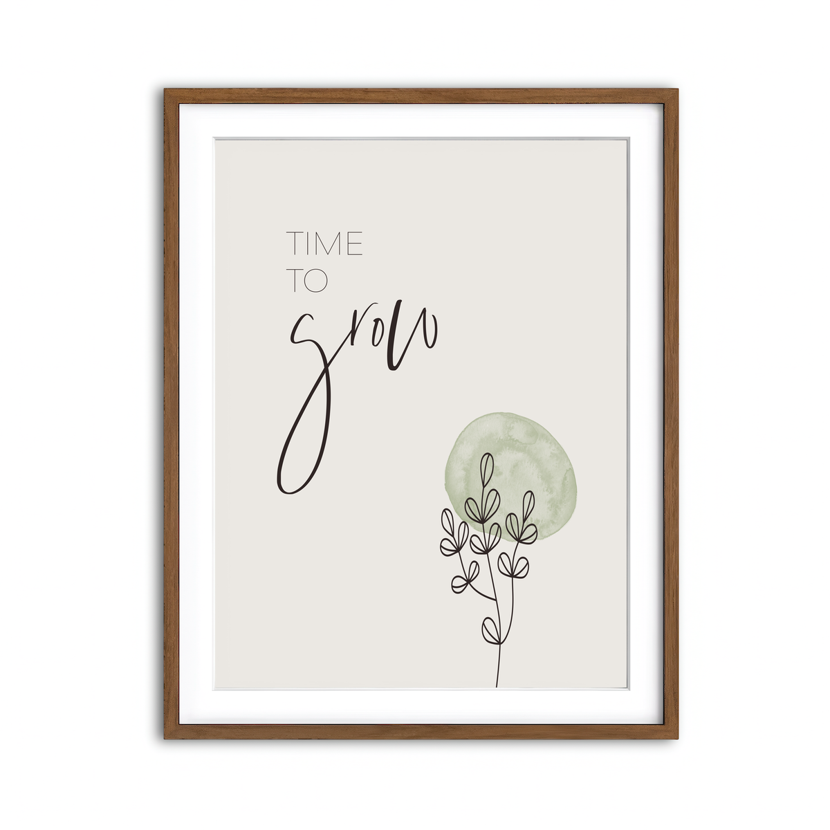 Framed Print 3x4 Walnut