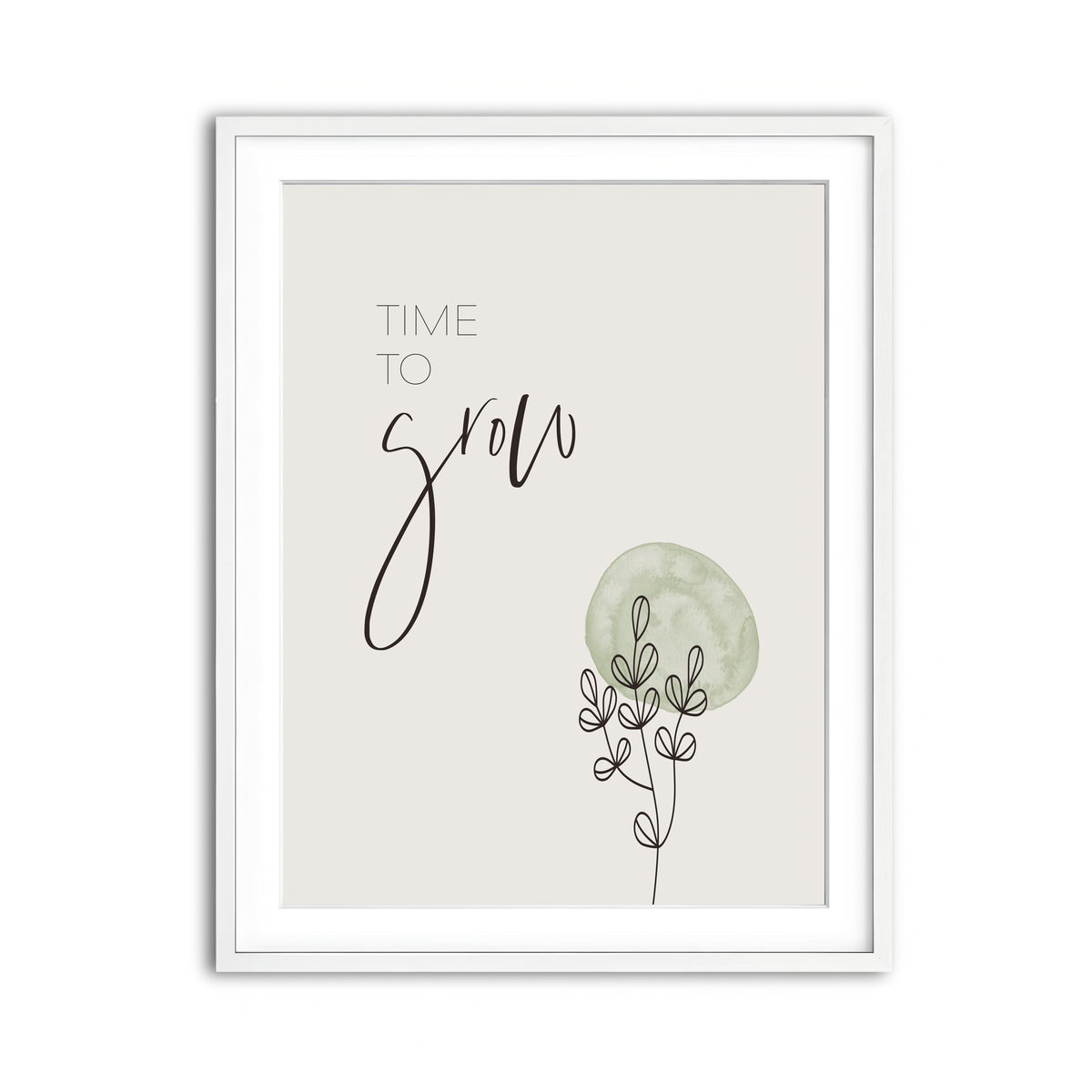 Framed Print 3x4 White