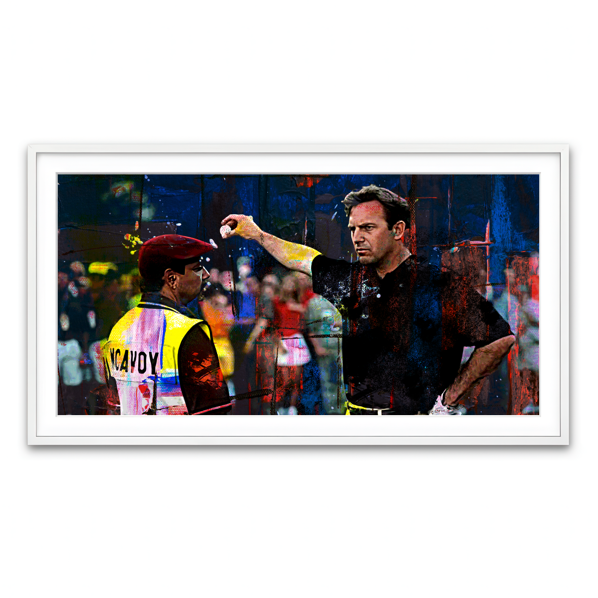 Framed Print 2x1 White