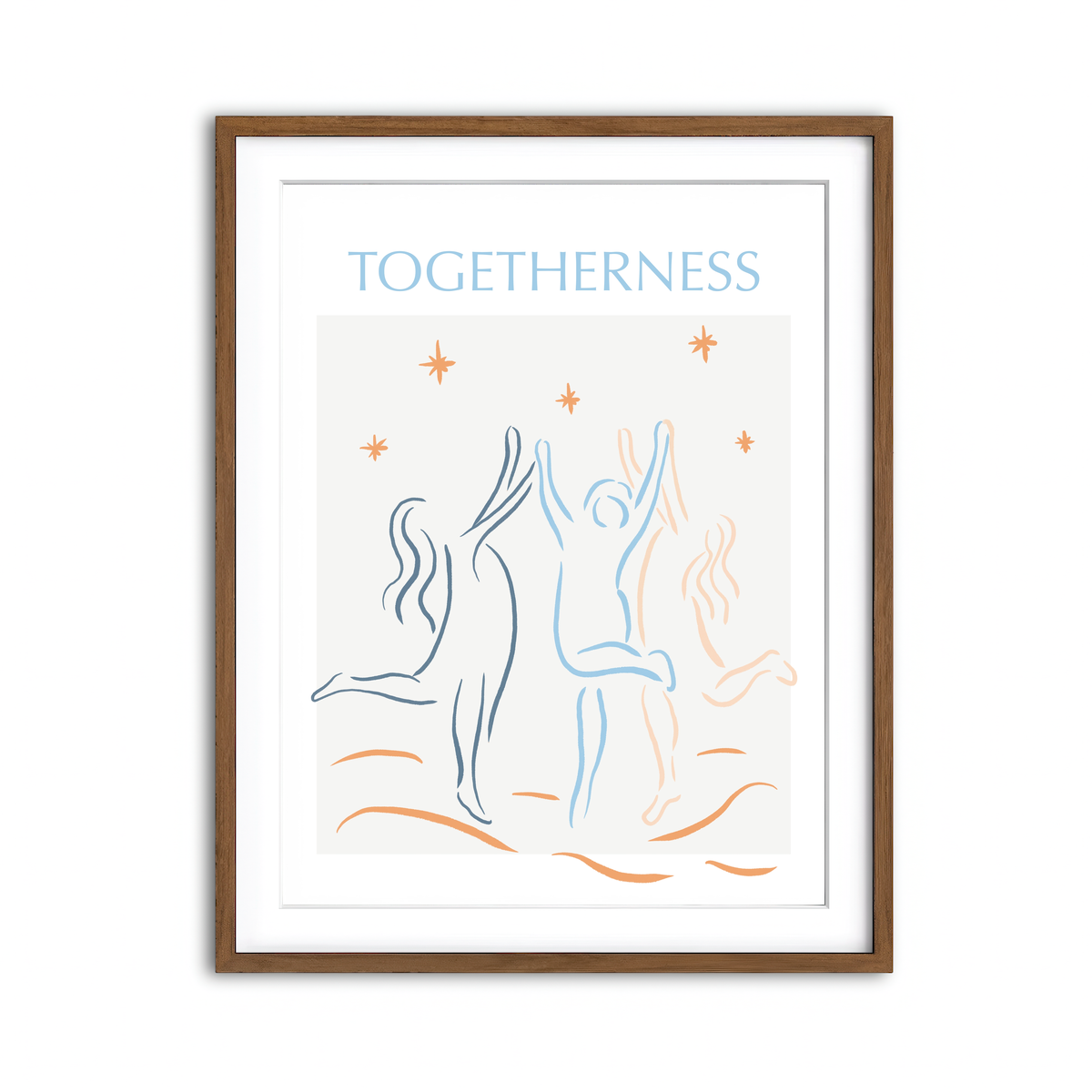 Framed Print 3x4 Walnut