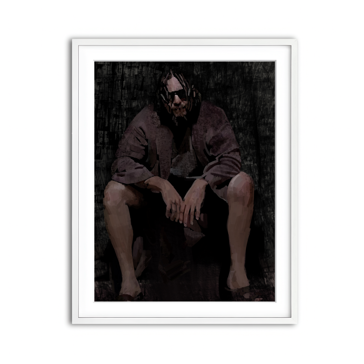 Framed Print 3x4 White