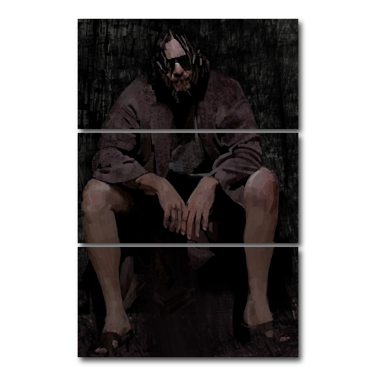 AUTO-MOCKUP WHITE | Toilet Dude | 3 Piece | Gallery Wrap Canvas | group=12x24_stacked