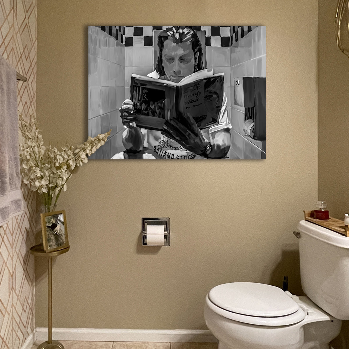 Toilet Reading Wall Art