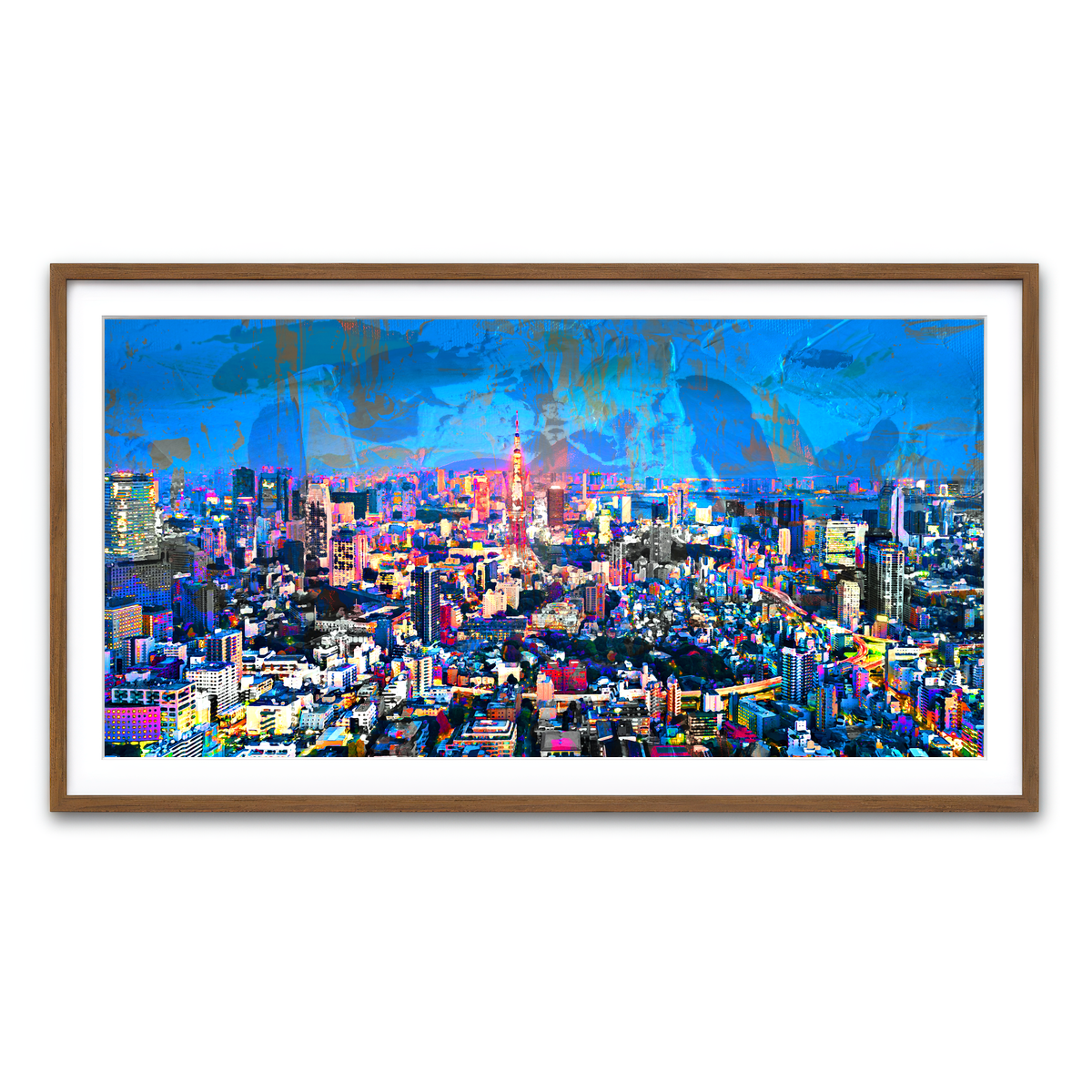 Framed Print 2x1 Walnut