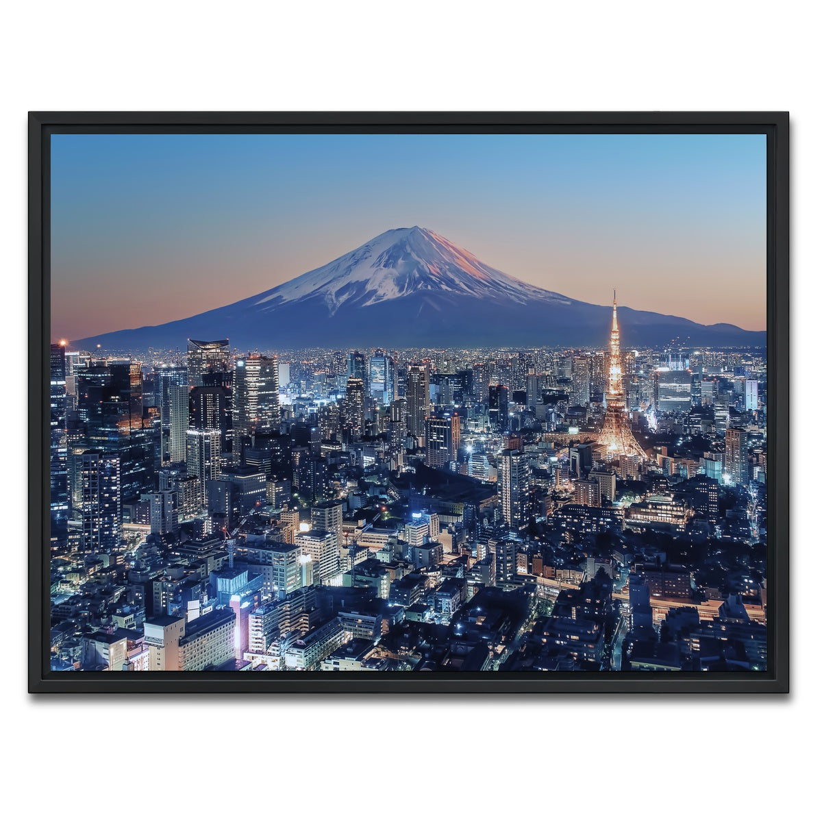 AUTO-MOCKUP WHITE | Tokyo City | 1 Piece | Black Framed Canvas | group=4x3