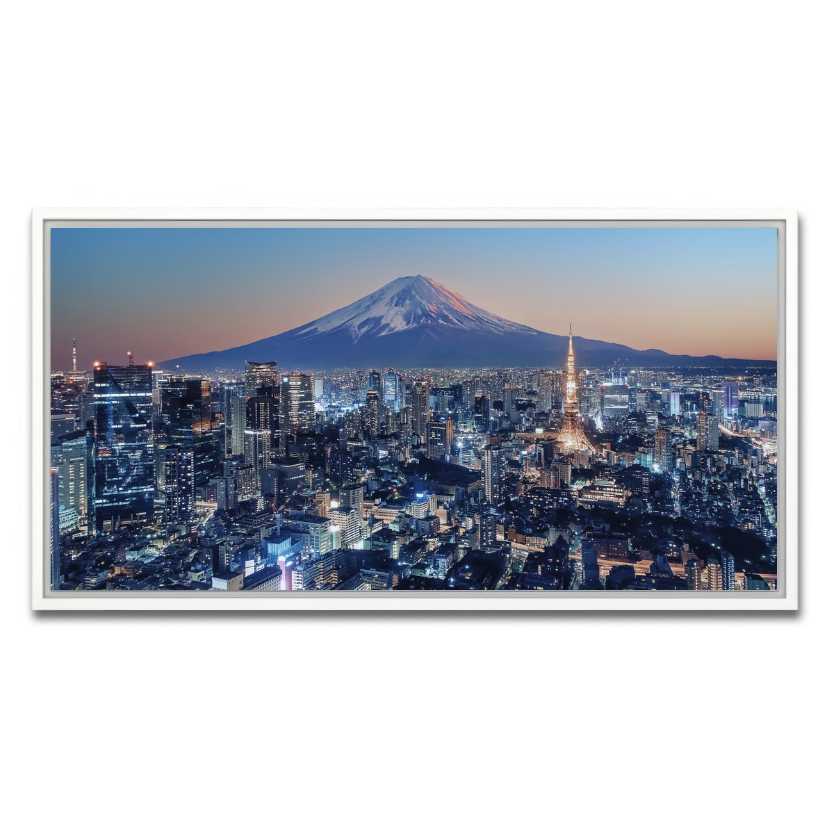 AUTO-MOCKUP WHITE | Tokyo City | 1 Piece | White Framed Canvas | group=2x1