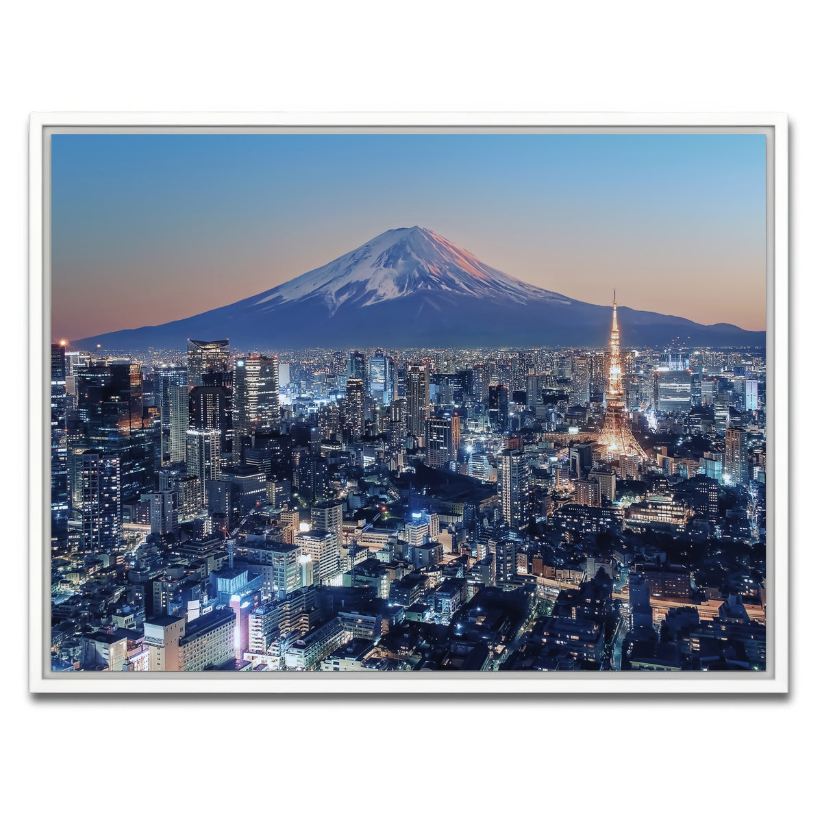 AUTO-MOCKUP WHITE | Tokyo City | 1 Piece | White Framed Canvas | group=4x3