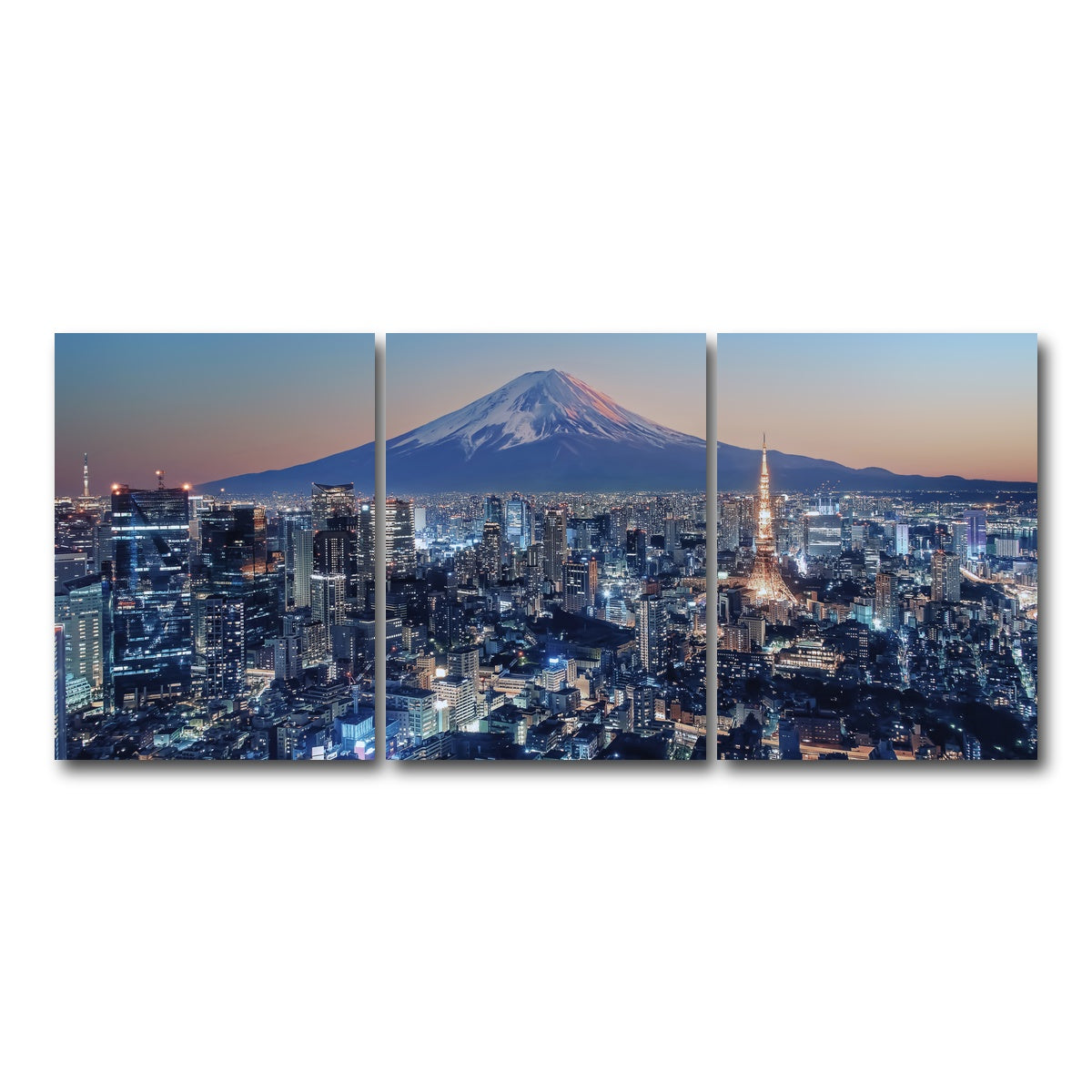 AUTO-MOCKUP WHITE | Tokyo City | 3 Piece | Gallery Wrap Canvas | group=18x24