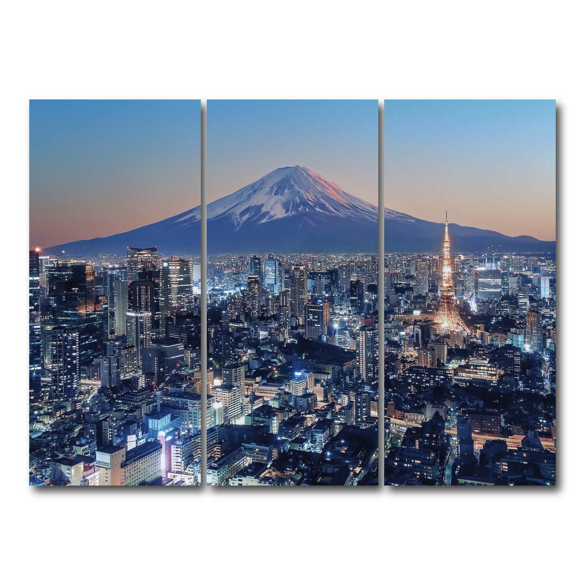 AUTO-MOCKUP WHITE | Tokyo City | 3 Piece | Gallery Wrap Canvas | group=8x18