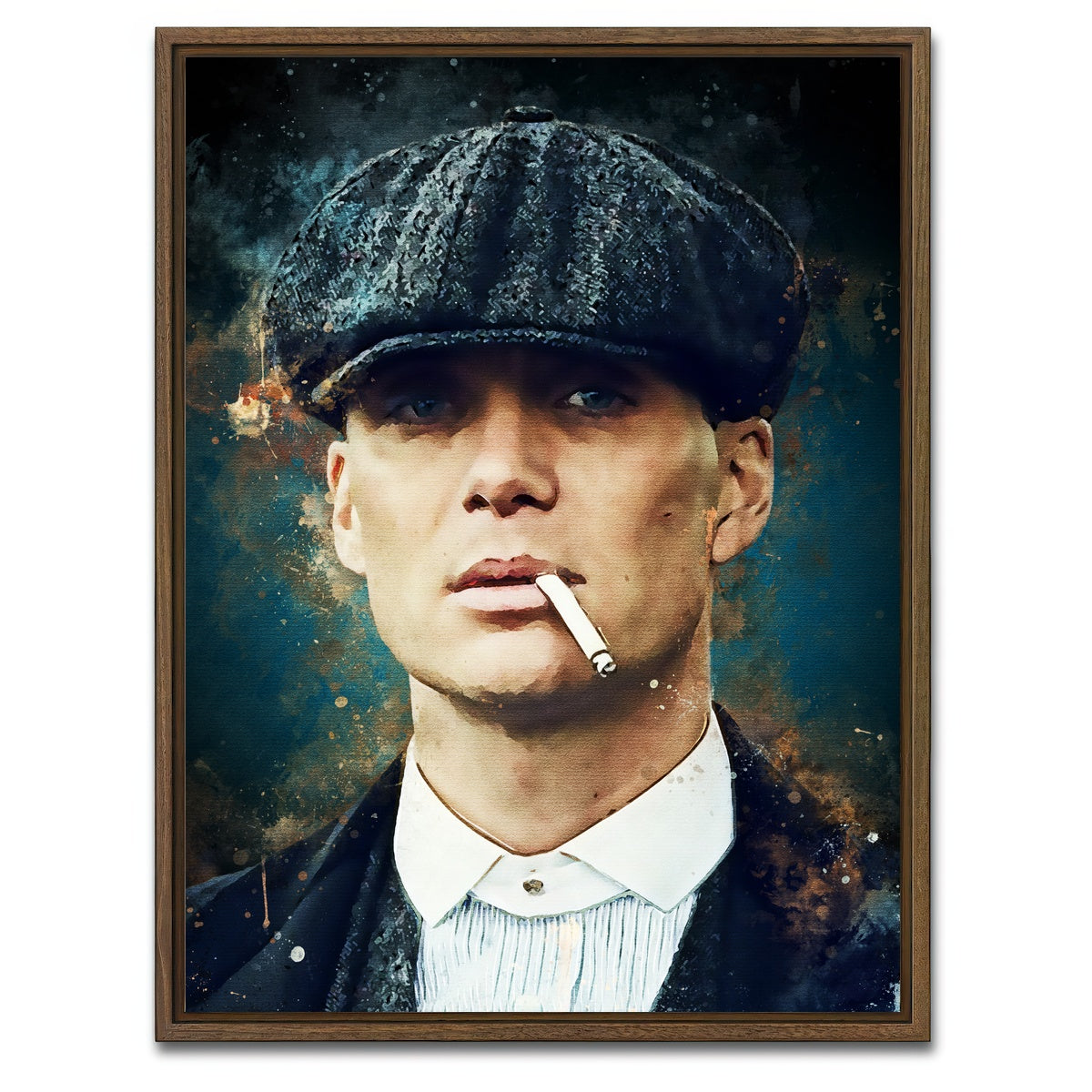 AUTO-MOCKUP WHITE | Tom Shelby | 1 Piece | Walnut Framed Canvas | group=3x4