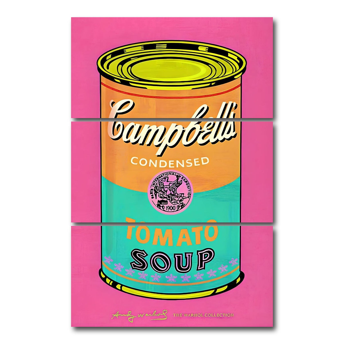 AUTO-MOCKUP WHITE | Tomato Soup II | 3 Piece | Gallery Wrap Canvas | group=12x24_stacked