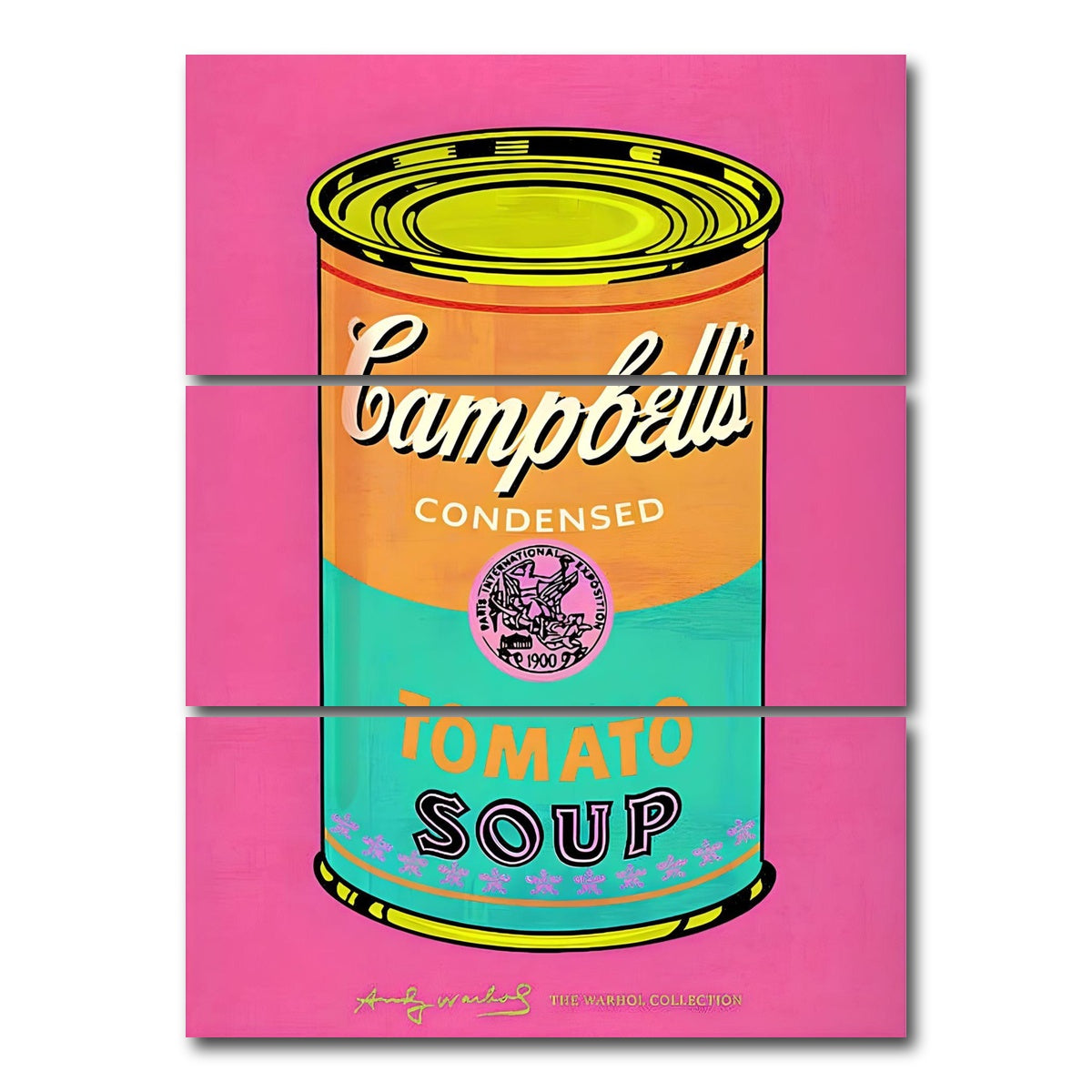 AUTO-MOCKUP WHITE | Tomato Soup II | 3 Piece | Gallery Wrap Canvas | group=8x18_stacked