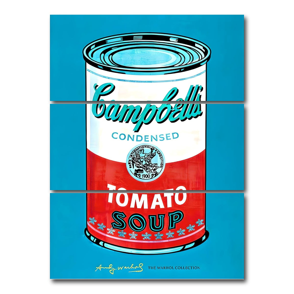 AUTO-MOCKUP WHITE | Tomato Soup I | 3 Piece | Gallery Wrap Canvas | group=8x18_stacked