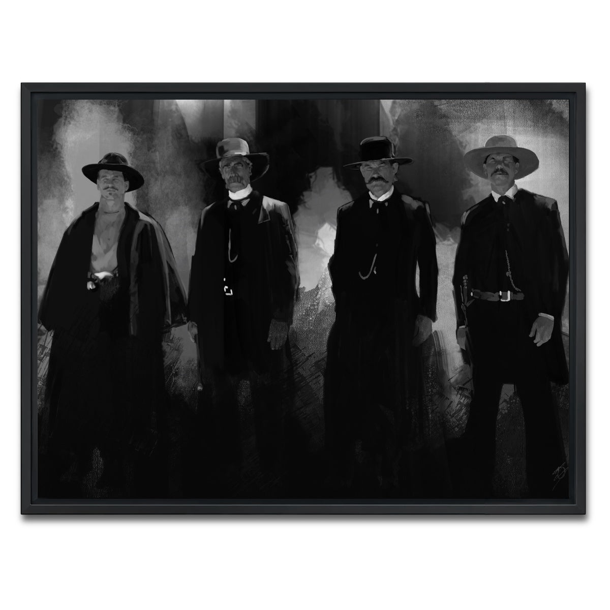 AUTO-MOCKUP WHITE | Tombstone Gang | 1 Piece | Black Framed Canvas | group=4x3