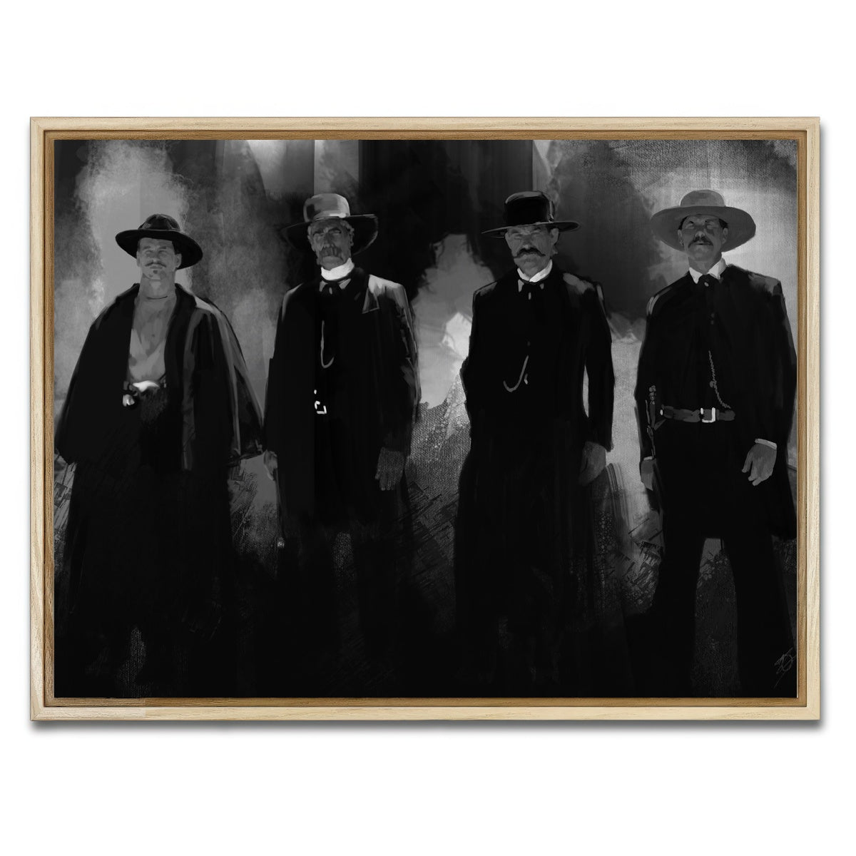 AUTO-MOCKUP WHITE | Tombstone Gang | 1 Piece | Natural Framed Canvas | group=4x3