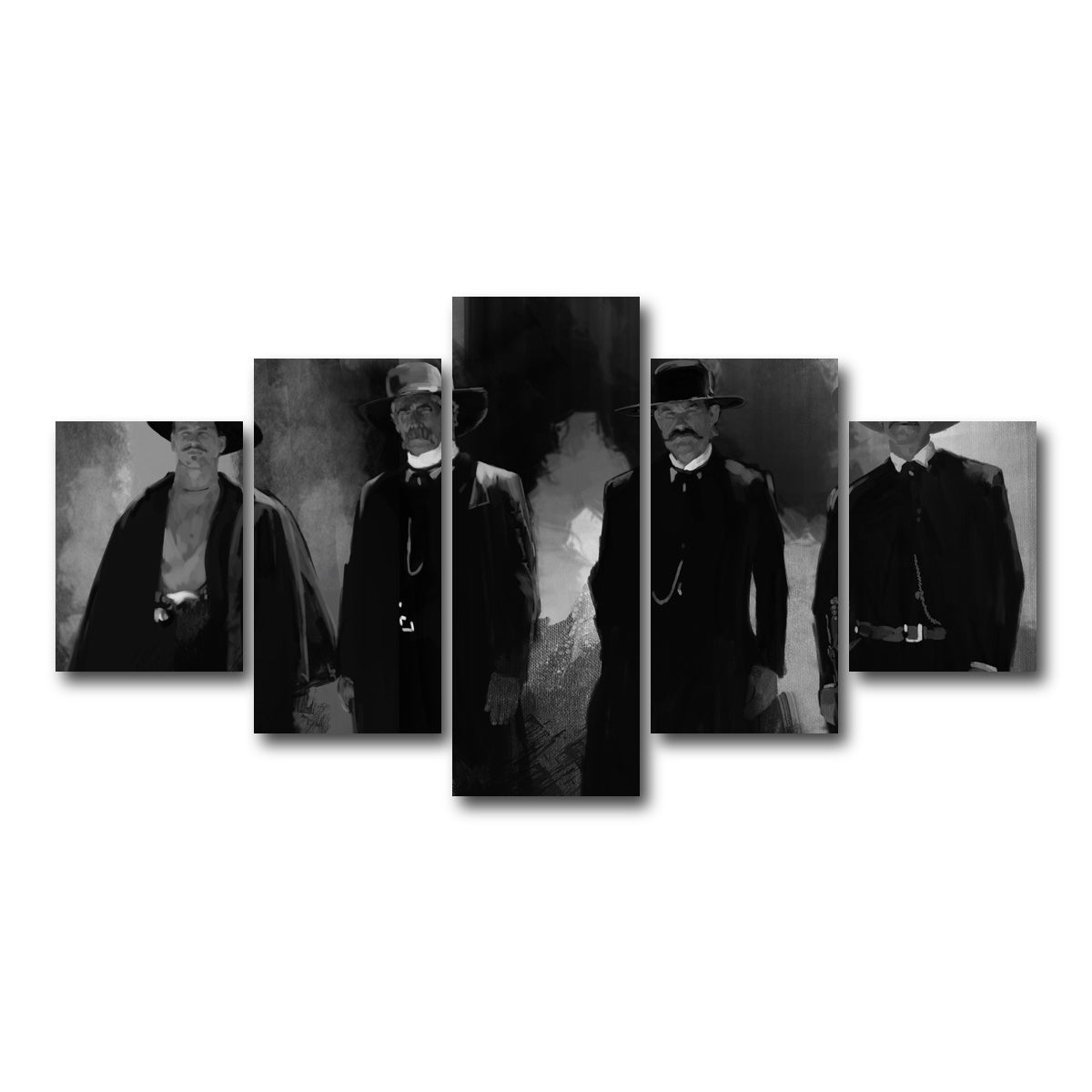 AUTO-MOCKUP WHITE | Tombstone Gang | 5 Piece | Gallery Wrap Canvas | group=5_short