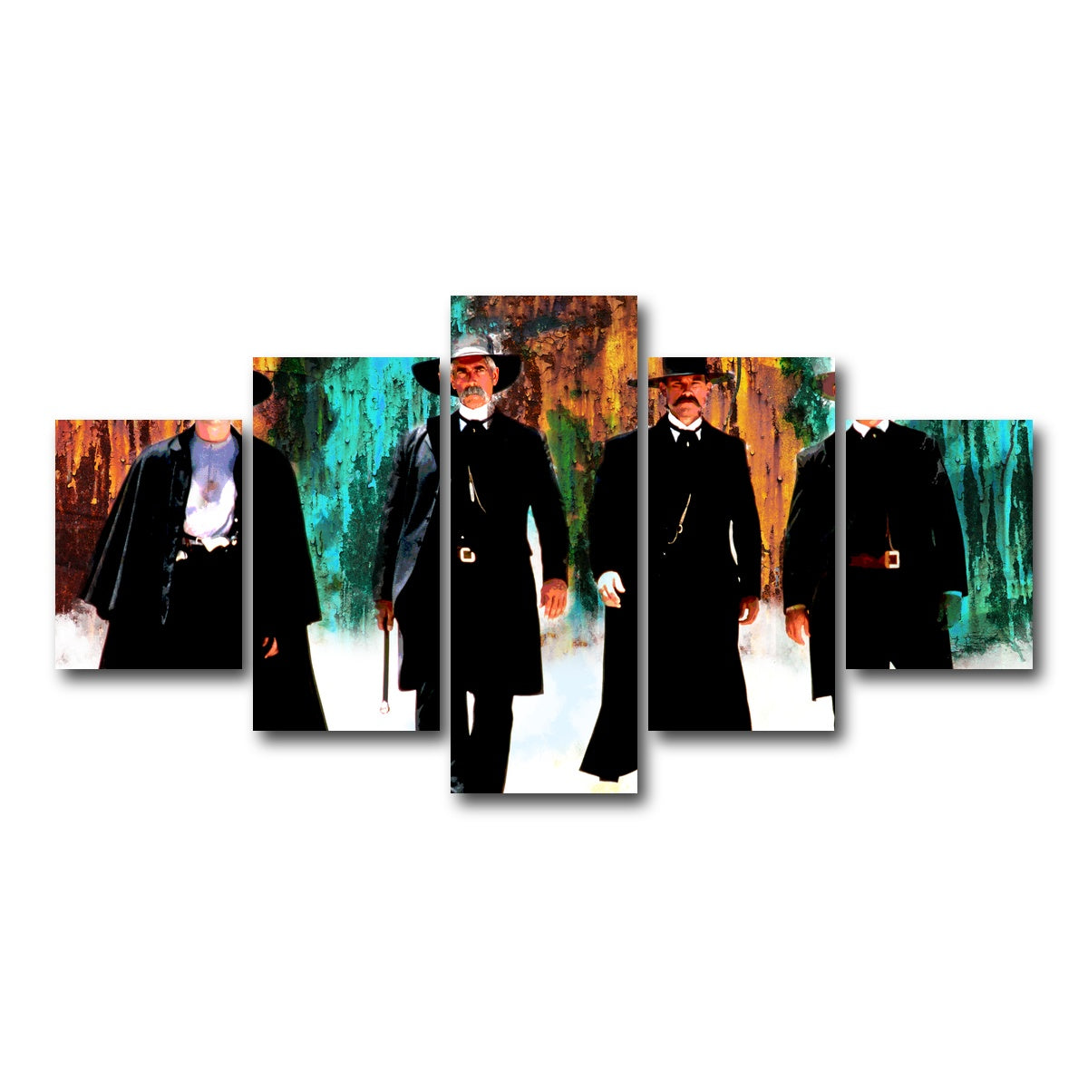 AUTO-MOCKUP WHITE | Tombstone Modern | 5 Piece | Gallery Wrap Canvas | group=5_short