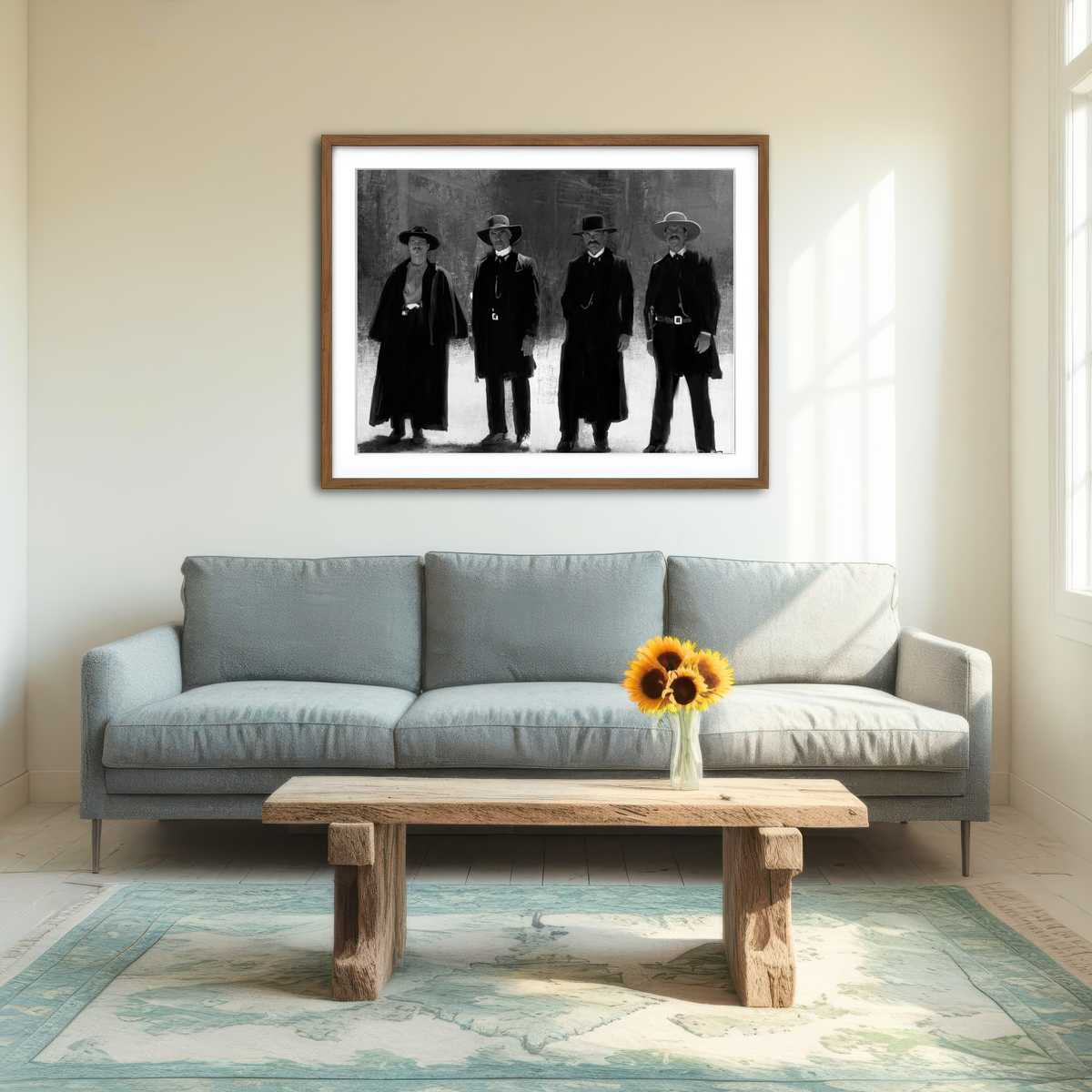 AUTO-MOCKUP ROOM | Tombstone Outlaws Wall Art