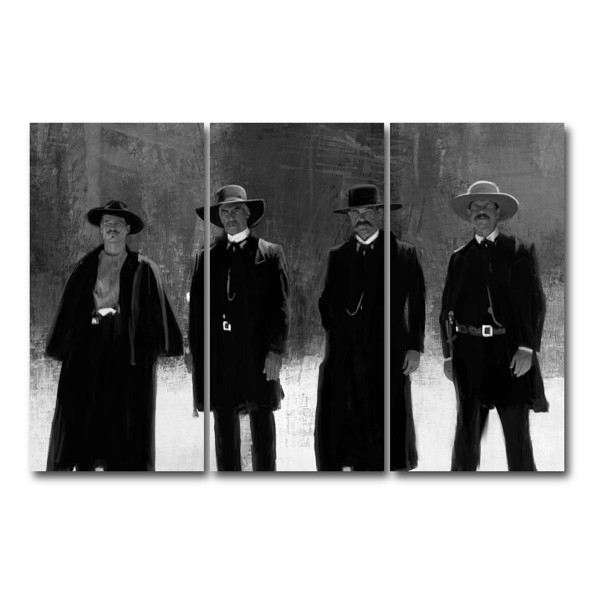 AUTO-MOCKUP WHITE | Tombstone Outlaws | 3 Piece | Gallery Wrap Canvas | group=12x24