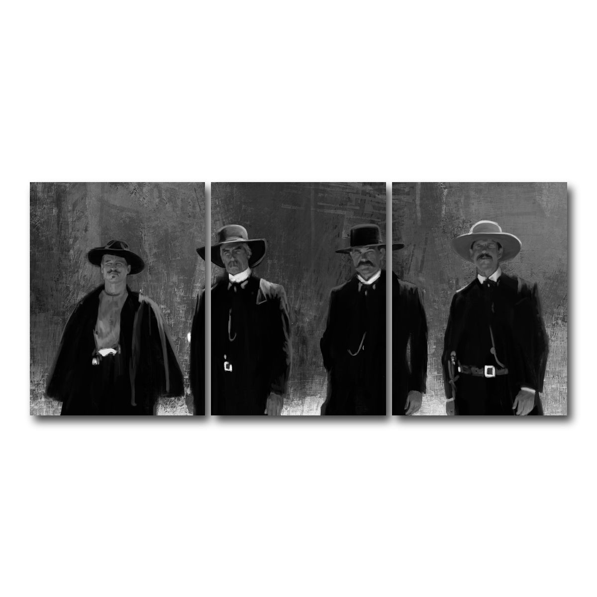 AUTO-MOCKUP WHITE | Tombstone Outlaws | 3 Piece | Gallery Wrap Canvas | group=18x24