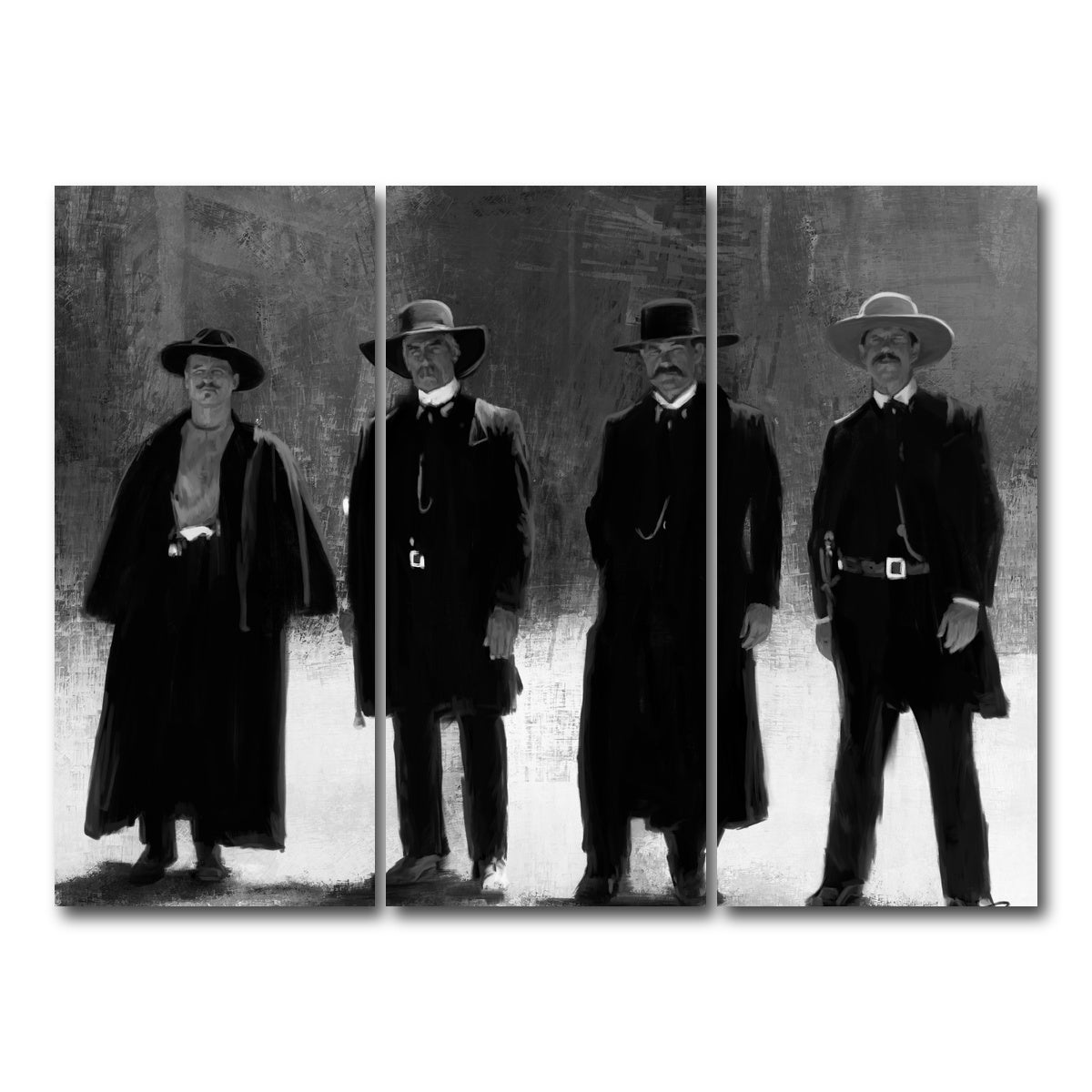 AUTO-MOCKUP WHITE | Tombstone Outlaws | 3 Piece | Gallery Wrap Canvas | group=8x18