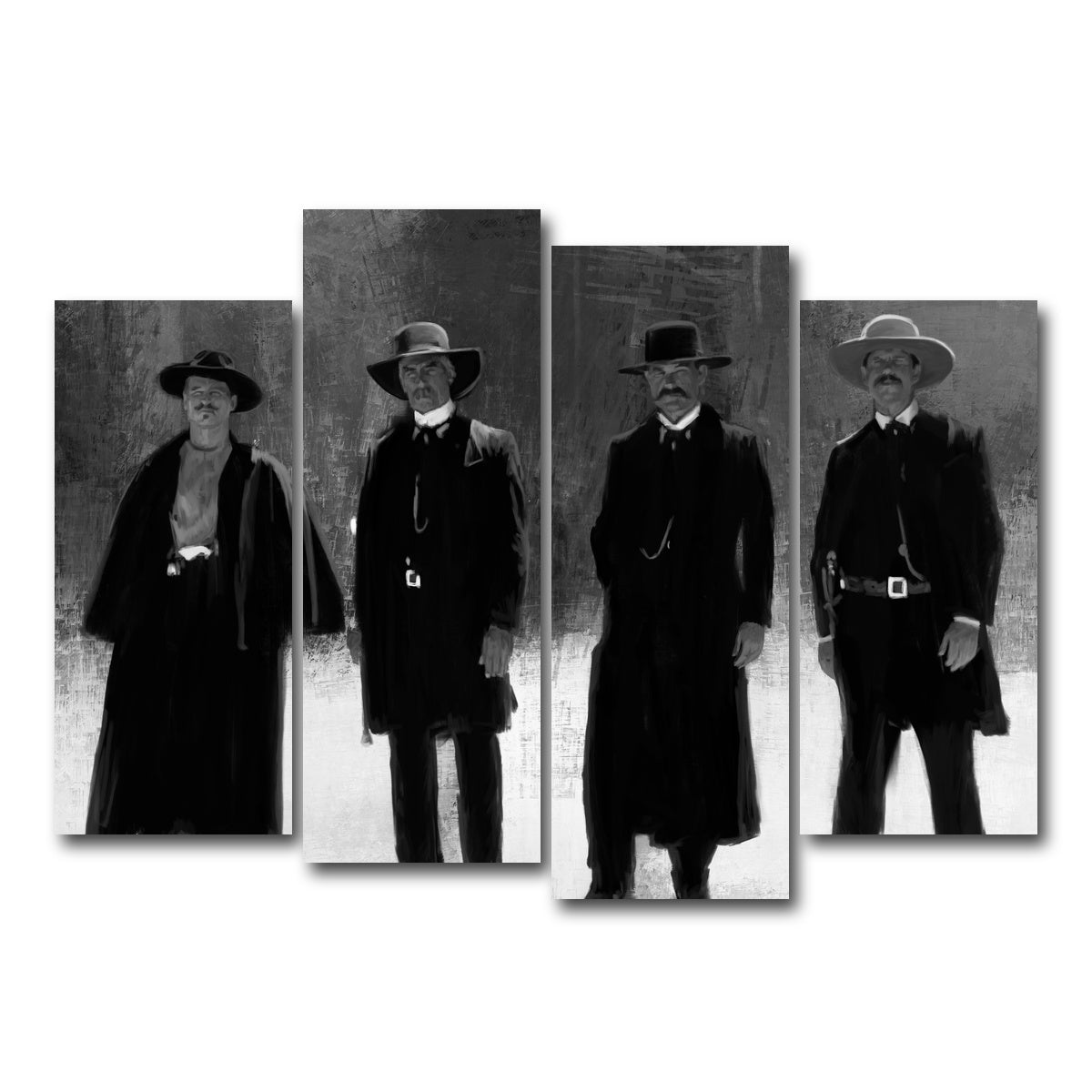 AUTO-MOCKUP WHITE | Tombstone Outlaws | 4 Piece | Gallery Wrap Canvas | group=4_normal