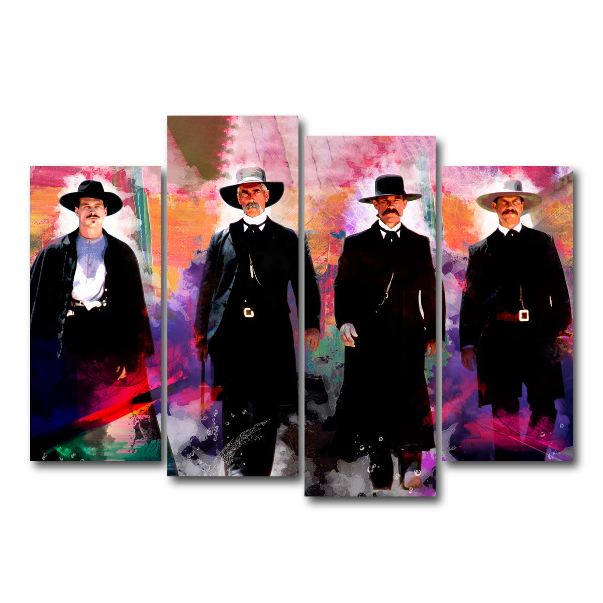 AUTO-MOCKUP WHITE | Tombstone Pastel | 4 Piece | Gallery Wrap Canvas | group=4_normal