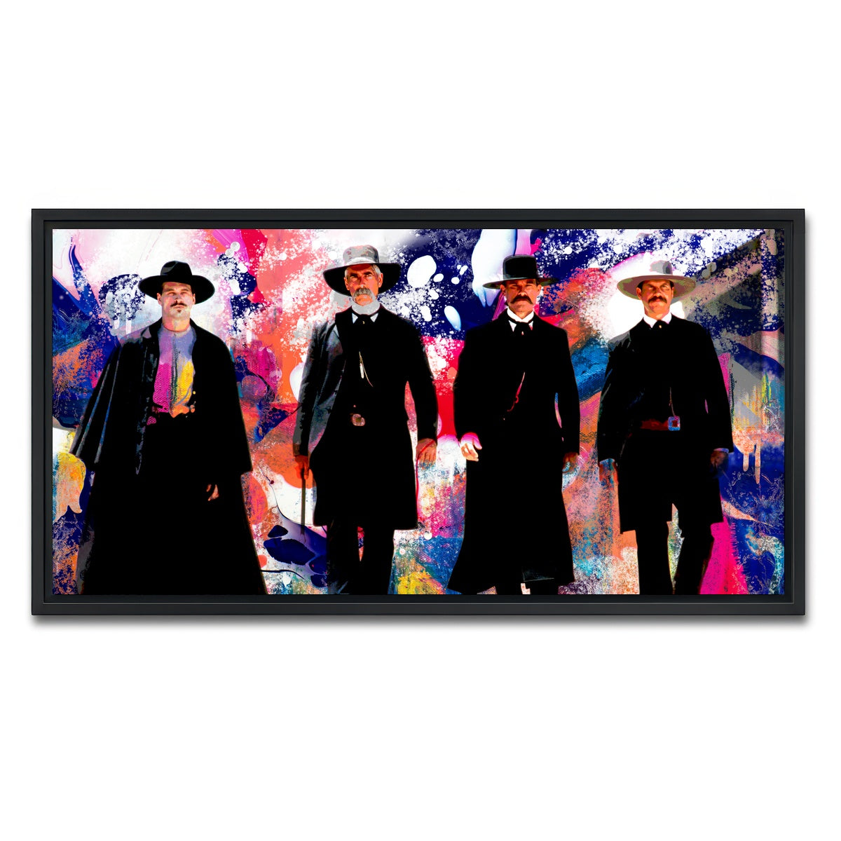 AUTO-MOCKUP WHITE | Tombstone Retro | 1 Piece | Black Framed Canvas | group=2x1