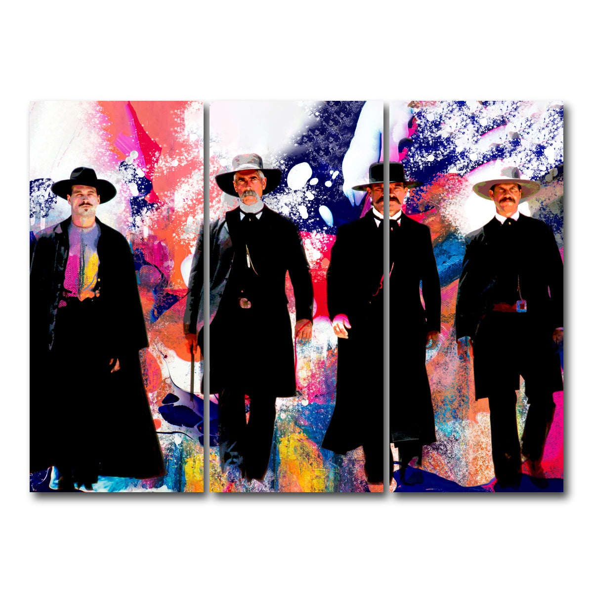 AUTO-MOCKUP WHITE | Tombstone Retro | 3 Piece | Gallery Wrap Canvas | group=8x18