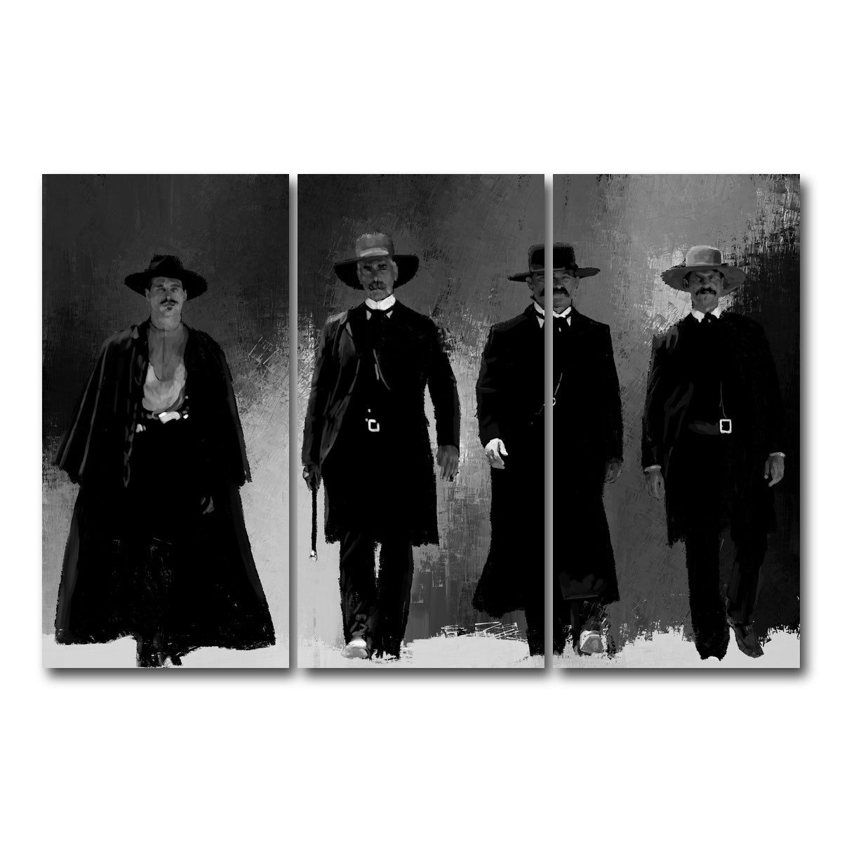 AUTO-MOCKUP WHITE | Tombstone | 3 Piece | Gallery Wrapped | group=12x24