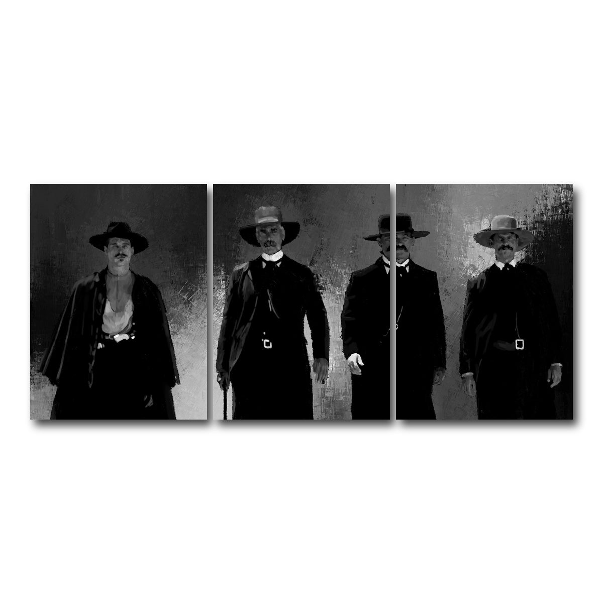 AUTO-MOCKUP WHITE | Tombstone | 3 Piece | Gallery Wrapped | group=18x24