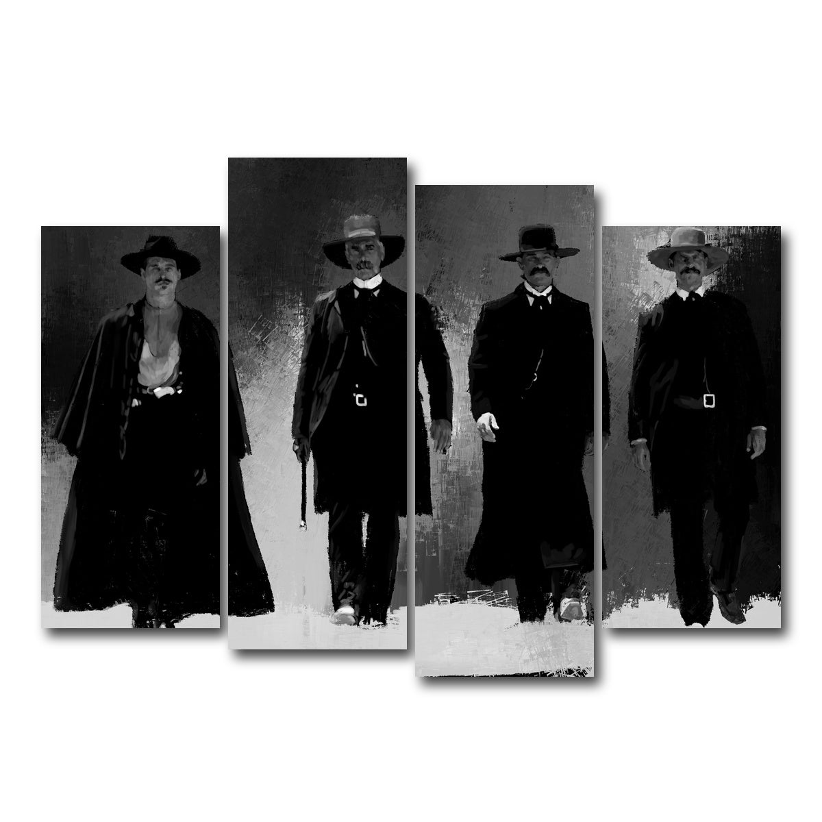 AUTO-MOCKUP WHITE | Tombstone | 4 Piece | Gallery Wrapped | group=4_normal
