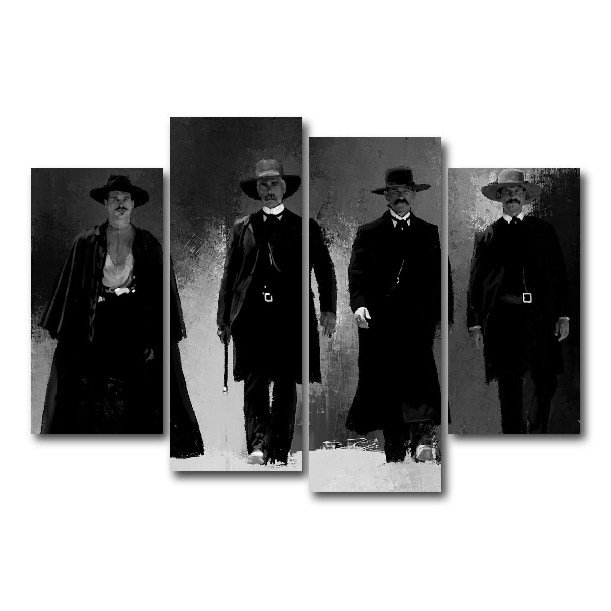 AUTO-MOCKUP WHITE | Tombstone | 4 Piece | Gallery Wrapped | group=4_short