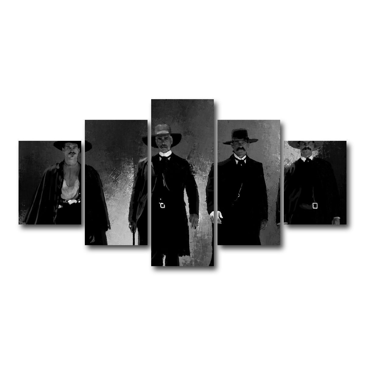 AUTO-MOCKUP WHITE | Tombstone | 5 Piece | Gallery Wrapped | group=5_short