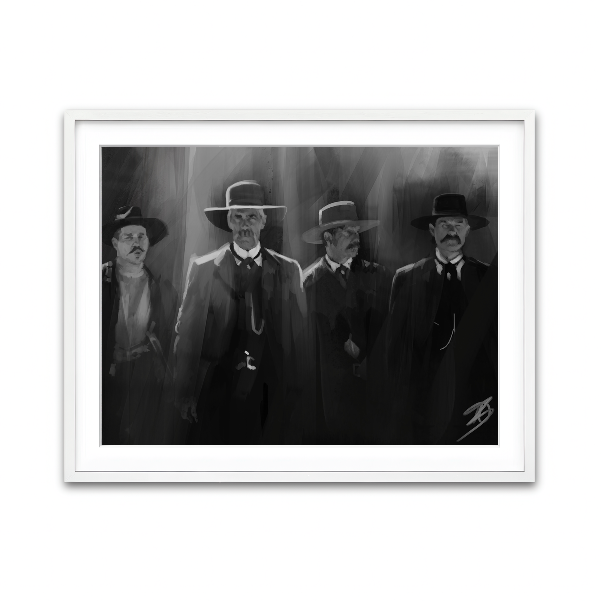 Framed Print 4x3 White