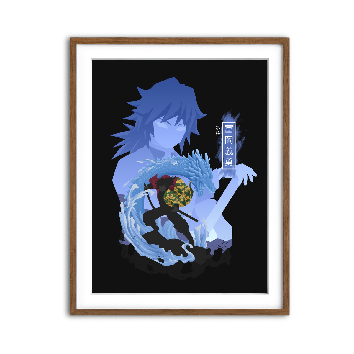 Framed Print 3x4 Walnut