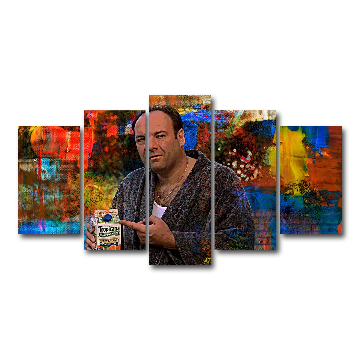 AUTO-MOCKUP WHITE | Tony Soprano Some Pulp | 5 Piece | Gallery Wrap Canvas | group=5_normal