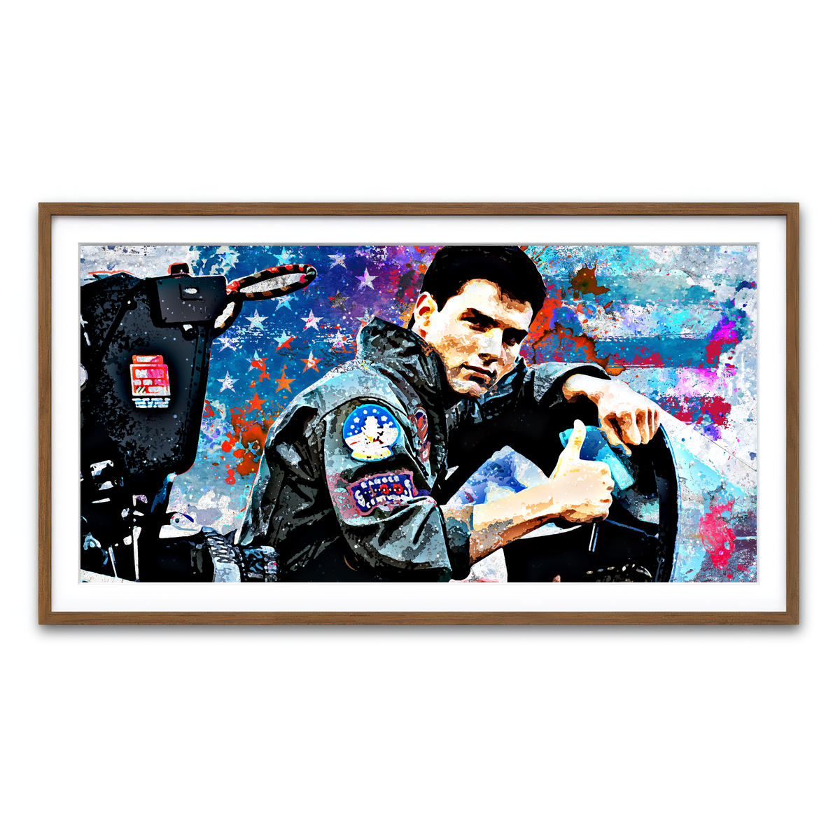 Framed Print 2x1 Walnut