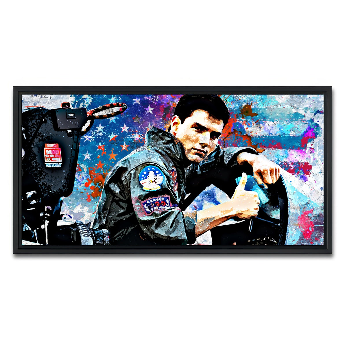 AUTO-MOCKUP WHITE | Top Gun | 1 Piece | Black Framed Canvas | group=2x1